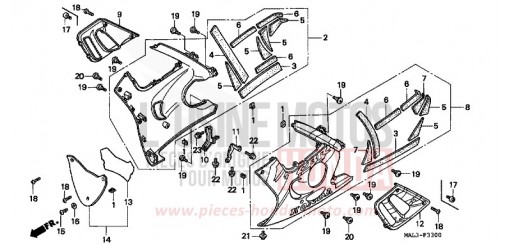 UNTERER WINDLAUF CBR600FW de 1998